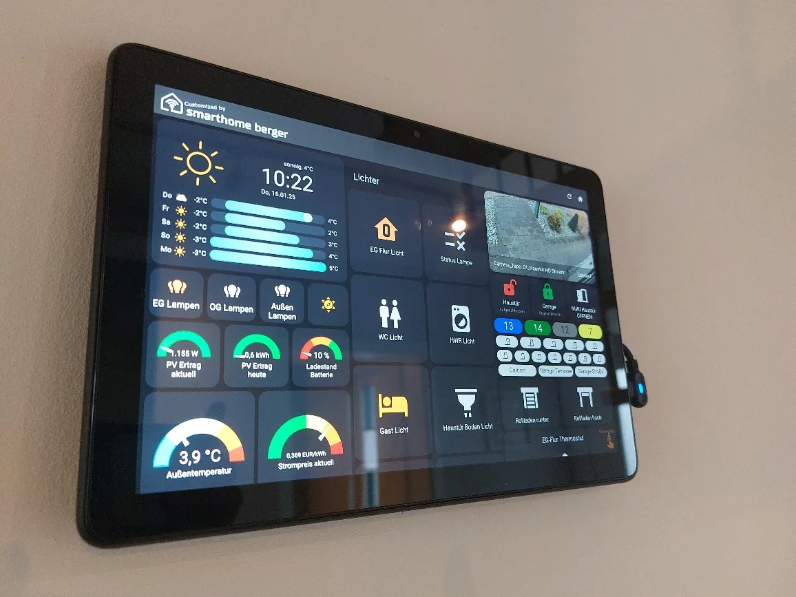 Smarthome Berger Bedienpanel