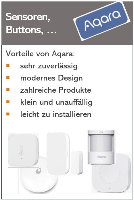 Aqara Geräte klein und schick